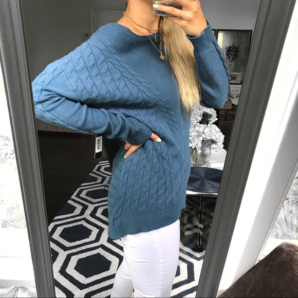 🆕 CYRUS MONACCO NIGHT BRAIDED LONG KNIT SWEATER! - Picture 3 of 15